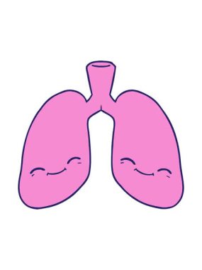 Titreyen akciğer animasyonu çizgi film