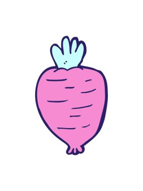 kök sebze karikatürünün hareketli animasyonu