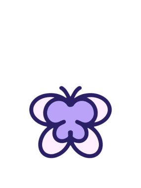 Basit, cesur, sevimli kelebeğin zıplama hareketi.