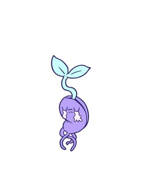 Yanıp sönen radyal çizgiler filizlenen fidelerin canlandırması