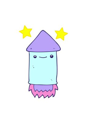 dönen yıldızlar çizgi film havai fişeklerinin animasyonu