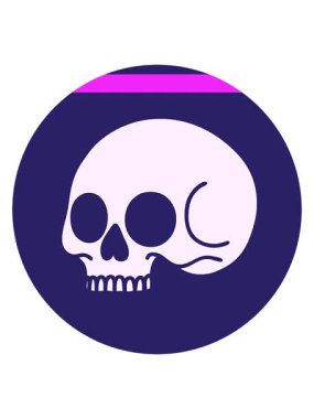 Kafatasının eski ikonik dövme şeklindeki görüntüsünün canlandırmasını çalıştır