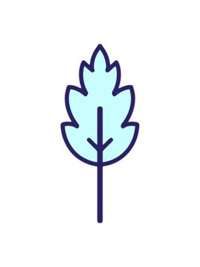 Neon yaprağı illüstrasyonunun hareketli animasyonu