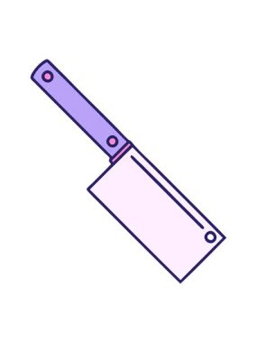 Bir et satırının titreyen hareketli dövmesel görüntüsü