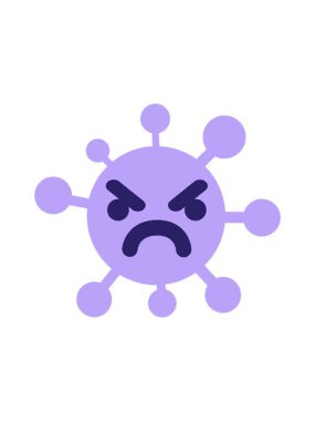 Basit rahatsız edilmiş virüs görüntüsünün dönen hareketli animasyonu