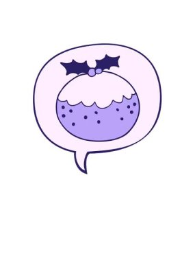 Konuşma baloncuklu çizgi film pudinginin yükselişi ve yüzüşü