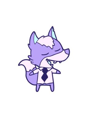 tilki çizgi filminin hareketli animasyonu