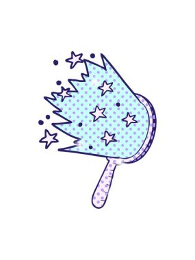 Çizgi film sihirli aynasının ışıltı etkisi