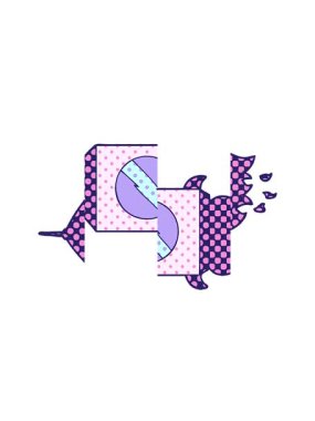 Çizgi film uzay roketi çiziminin bölünmüş hareket animasyonu