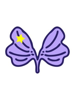 Parlayan yıldızlar geleneksel Japon ginko yaprağı sembolünün animasyonunu etkiler.