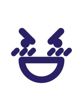 ortalama gülen yüz simgesinin piksel efekt canlandırması