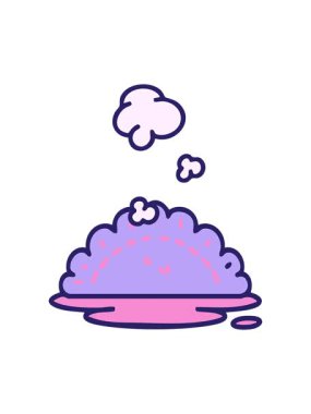 Buharı tüten sıcak Japon hamur işlerinin canlandırmasını salla ve durdur.