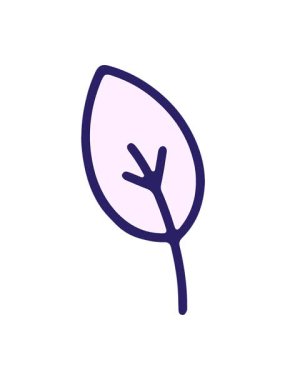 Yaprak illüstrasyonunun titreşimli hareketi