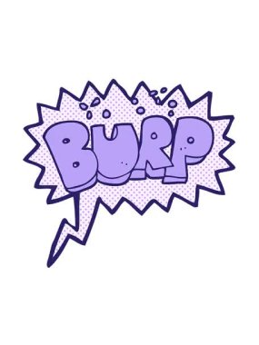 Geğirme metninin hareketli animasyonunu oynat