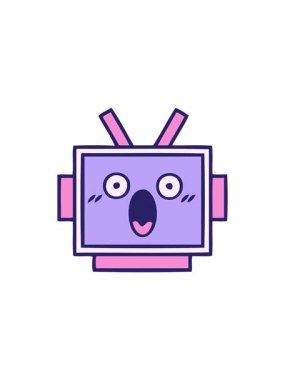 Tatlı robot kafasının bölünme efekti