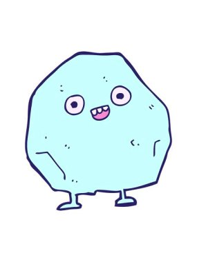 bir kayanın animasyonunu salla ve durdur