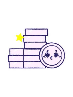 Parlayan yıldızlar Para Tebeşiri Çiziminin animasyonunu etkiler