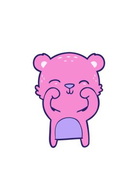 Yanıp sönen radyal çizgiler Mutlu ayı çizgi filmi