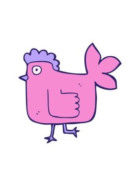 Sevimli tavuk çizgi filminin animasyonunu aç.