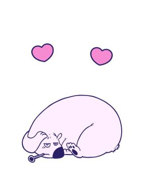 dönen kalpler hasta kutup ayısı çizgi filminin animasyonu