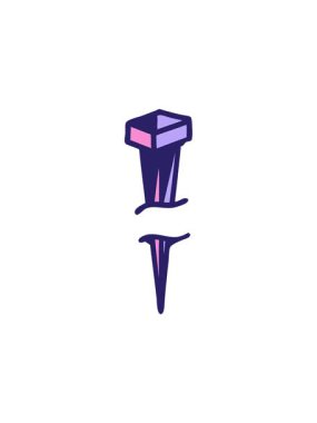 Demir çivinin ikonik dövme tarzının satış animasyonu