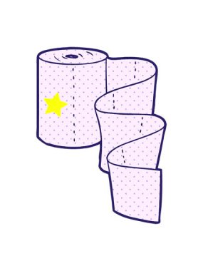 Parıldayan yıldızlar çizgi film makarasının animasyonunu etkiler.