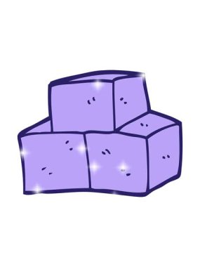 Çizgi film karikatür esinti bloklarının ışıltı etkisi