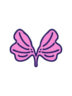 Geleneksel Japon ginko ayrık yaprak sembolünün dikkat çekici animasyonu