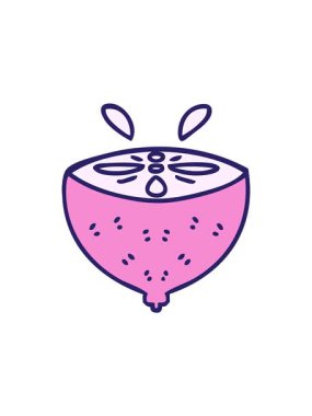 Dikkat çekici el çizimi çizgi film limonu animasyonu