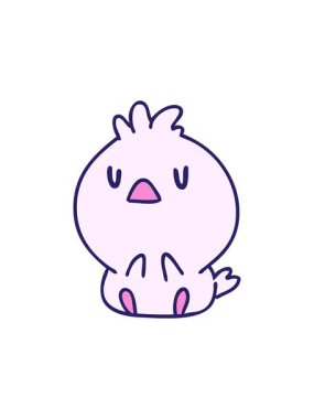 Küçük şirin bir kuşun çizgi filminin canlandırması.