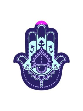 Bir hamza 'nın karikatür ikonik dövme şeklindeki görüntüsünü canlandırın.