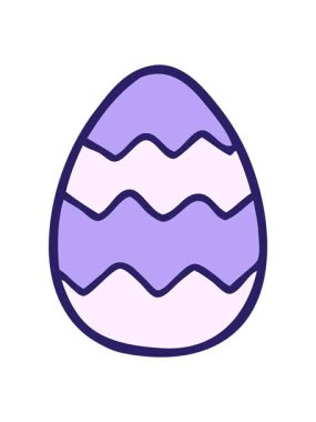 Paskalya yumurtası boyalı çizgi filmin parlak ışık efekti