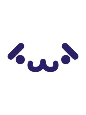 sevimli utangaç hayvan yüz ikonunun hareketli animasyonu