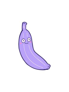 Dikkat çekici komik çizgi film muz animasyonu