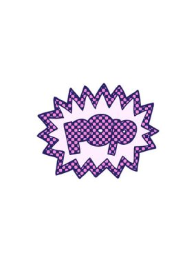 Çizgi roman tarzı pop sembolünün radyoaktif parlak animasyonu