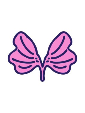 Geleneksel Japon ginko ayrık yaprak sembolünün basınçlı animasyonu