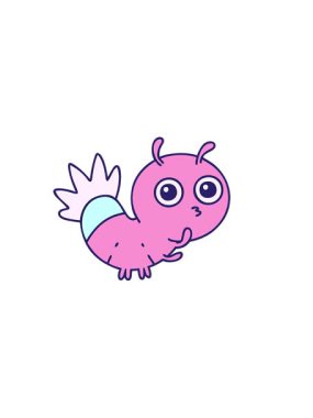 Sevimli parlak böceğin yatay titreşimli animasyonu