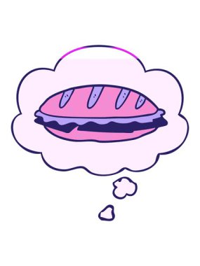 Çizgi filmdeki peynirli sandviçin animasyonunu canlandırın.