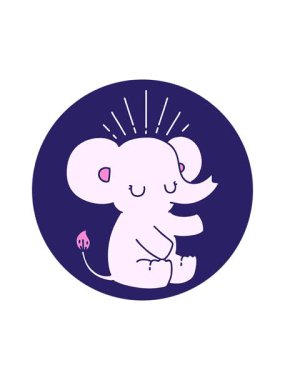 Güzel bir fil tasarımının dikkat çekici animasyonu