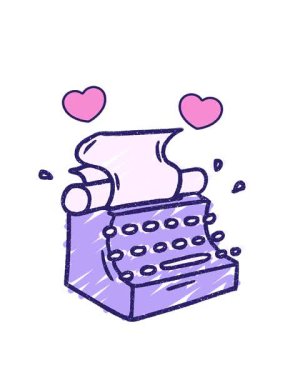 Yazar Tebeşiri Çiziminin dönen kalp animasyonu