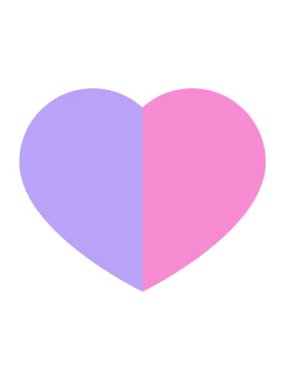 Bir aşk kalp sembolü grafik simgesinin canlandırmasını renklendir