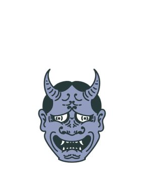 Japon tiyatro kabuki maskesinin animasyonunu genişletiyor.