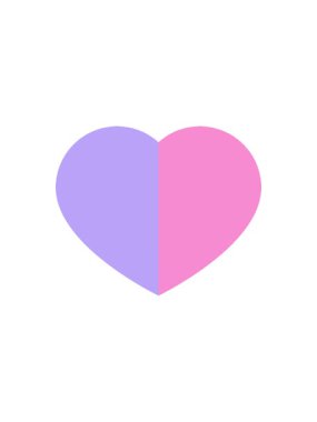 Bir aşk kalp sembolü grafik ikonunun yıldız patlaması etkisi animasyonu