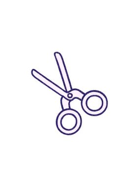 Makas Tebeşir Çiziminin gösterişli satış animasyonu