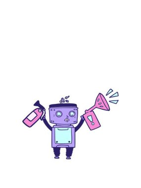 Çizgi film robotunun animasyonunu genişletiyorum.