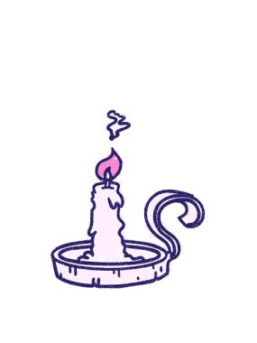 Candle Holder Tebeşir Çiziminin Canlandırılması