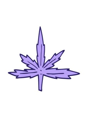 Çizgi film animasyonunu salla ve durdur. Marihuana yaprağı karala.