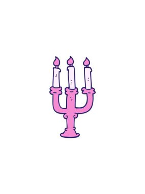 Karikatür karalama şamdanı tutacağının satış animasyonu