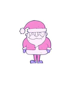 Yüksel ve süzül Noel Baba 'nın eski çizgi filminin animasyonu