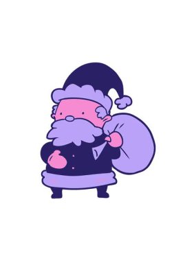 Sevimli Noel Baba 'nın radyoaktif parlak animasyonu